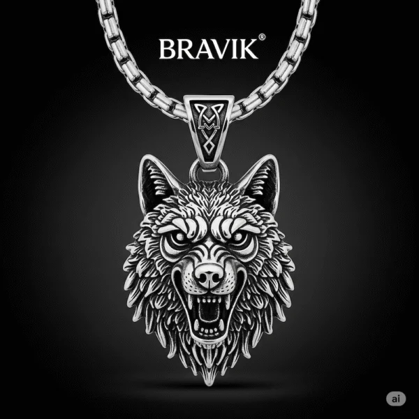 Wolfheart Amulet (Nickel Plate)
