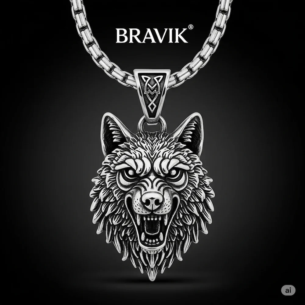 Wolfheart Amulet (Nickel Plate) - Image 1