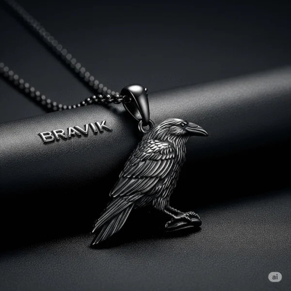 Raven's Eye Pendant (Black Plate)
