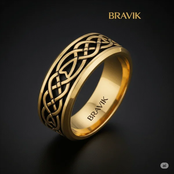 Aurelian Knot Ring (Gold Oxide Plating)