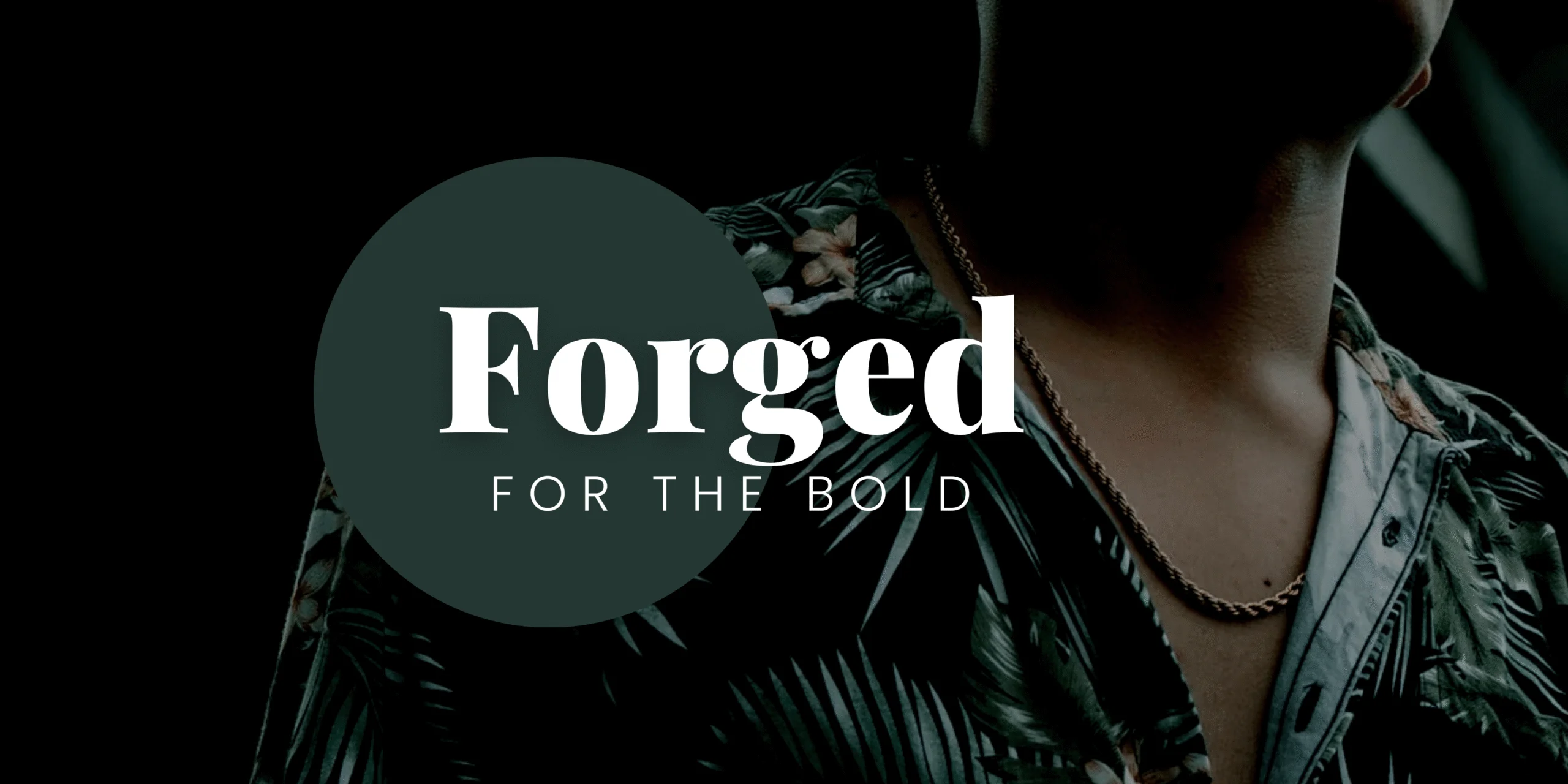 Green and Black Modern and Minimalist Man Fashion Store Banner